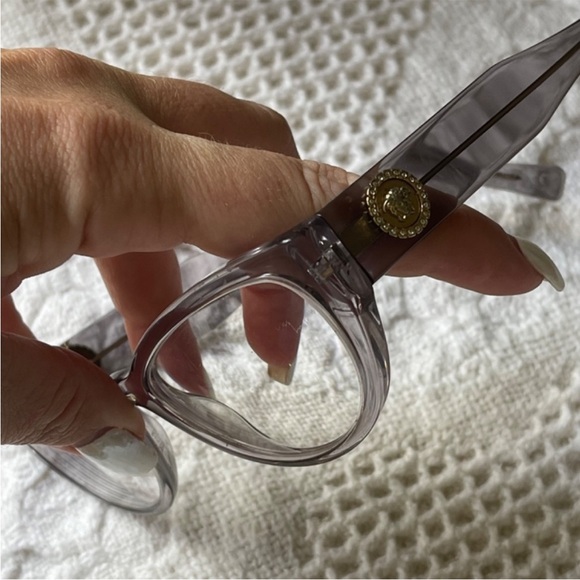 ? SALE ? Authentic & a Rare Find VERSACE Gray Glasses *need to replace lens* main image 7